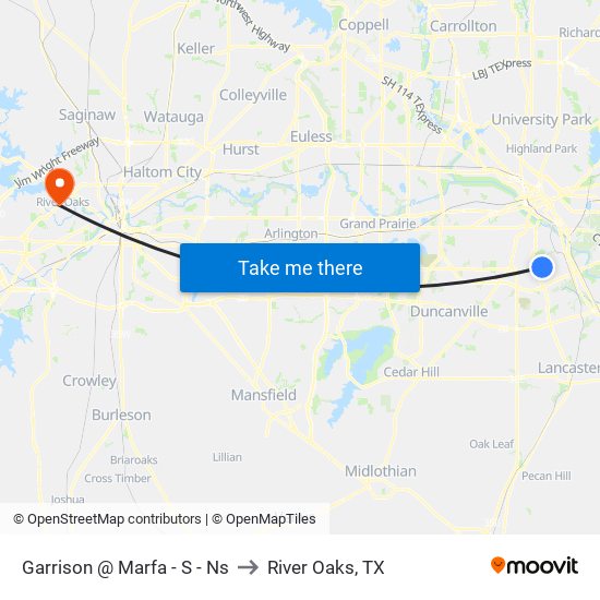 Garrison @ Marfa - S - Ns to River Oaks, TX map