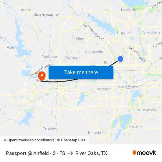 Passport @ Airfield - S - FS to River Oaks, TX map