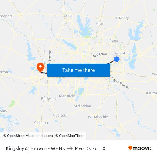 Kingsley @ Browne - W - Ns to River Oaks, TX map