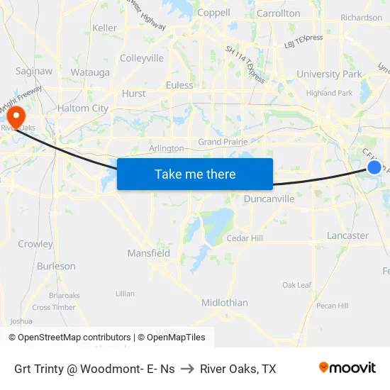 Grt Trinty @ Woodmont- E- Ns to River Oaks, TX map