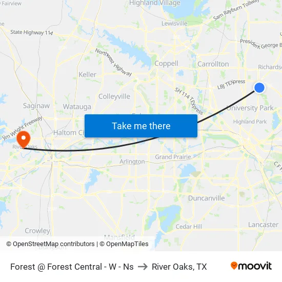 Forest @ Forest Central - W - Ns to River Oaks, TX map