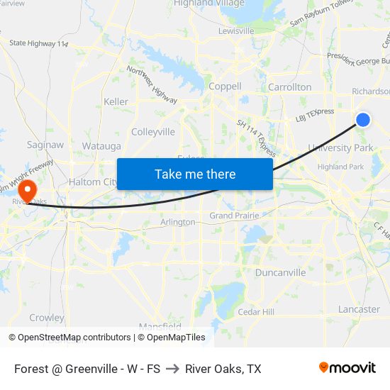 Forest @ Greenville - W - FS to River Oaks, TX map