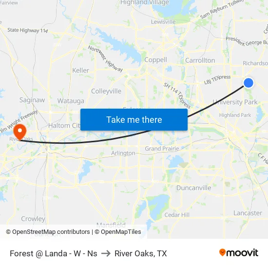 Forest @ Landa - W - Ns to River Oaks, TX map
