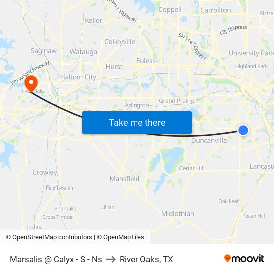 Marsalis @ Calyx - S - Ns to River Oaks, TX map