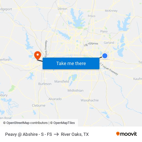 Peavy @ Abshire - S - FS to River Oaks, TX map