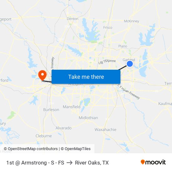 1st @ Armstrong - S - FS to River Oaks, TX map