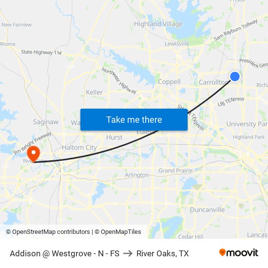 Addison @ Westgrove - N - FS to River Oaks, TX map