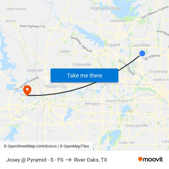 Josey @ Pyramid - S - FS to River Oaks, TX map