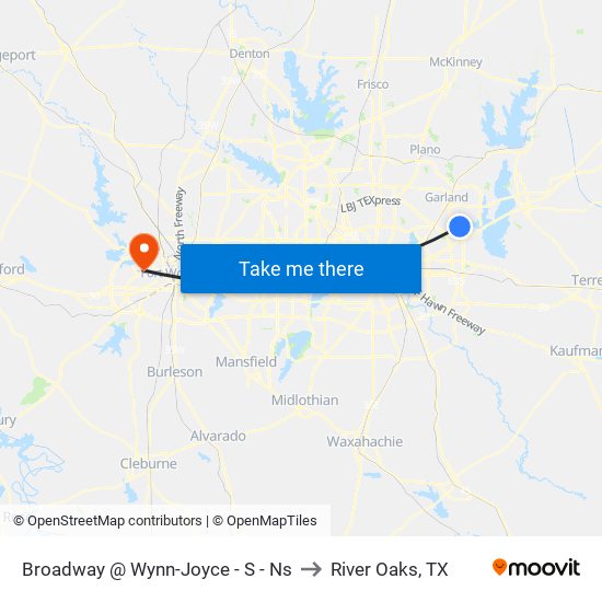 Broadway @ Wynn-Joyce - S - Ns to River Oaks, TX map