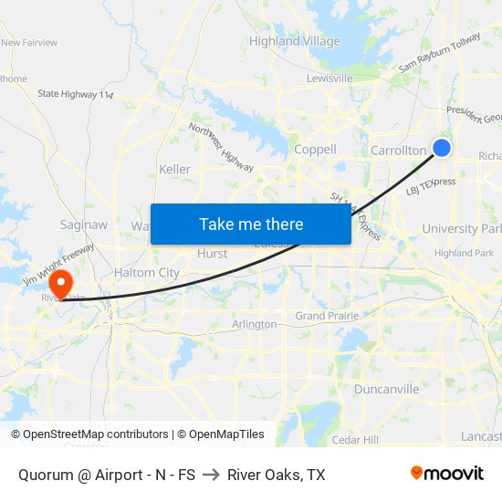 Quorum @ Airport - N - FS to River Oaks, TX map