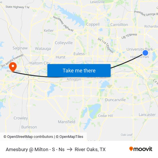 Amesbury @ Milton - S - Ns to River Oaks, TX map