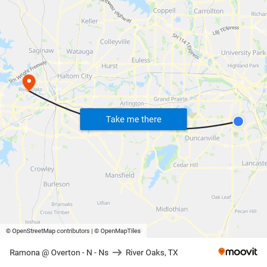 Ramona @ Overton - N - Ns to River Oaks, TX map