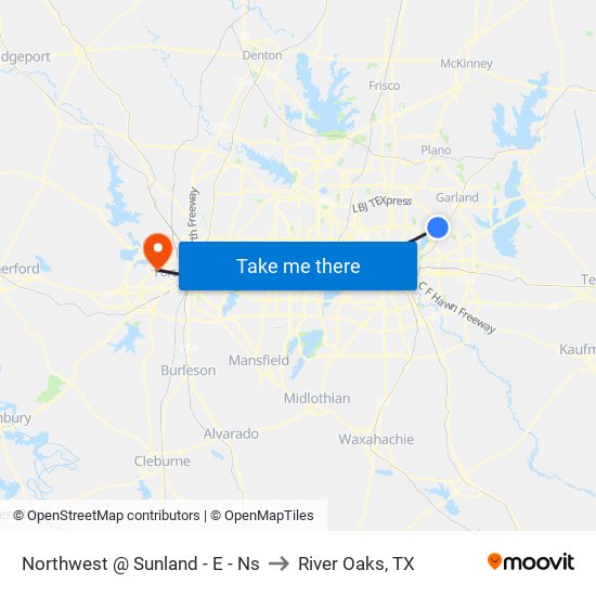 Northwest @ Sunland - E - Ns to River Oaks, TX map