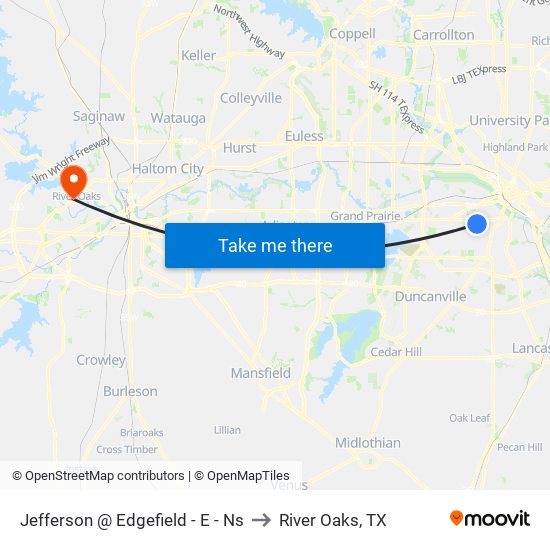 Jefferson @ Edgefield - E - Ns to River Oaks, TX map