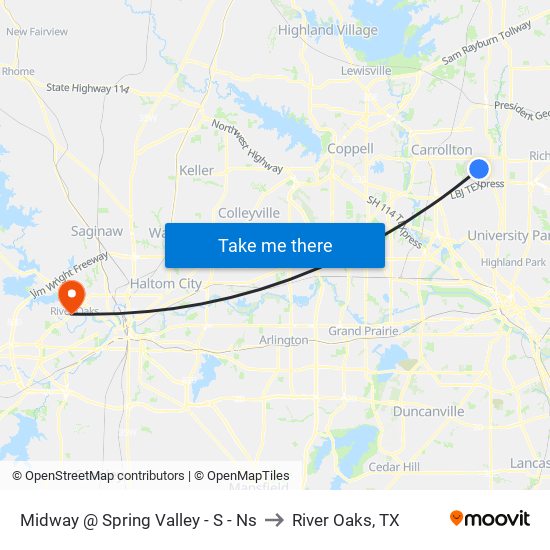 Midway @ Spring Valley - S - Ns to River Oaks, TX map