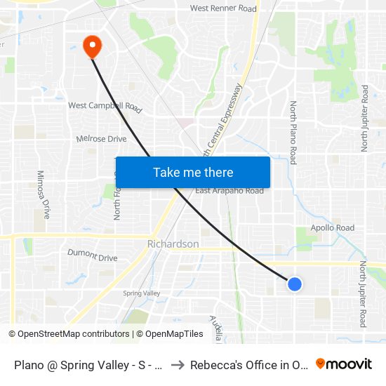 Plano @ Spring Valley - S - MB to Rebecca's Office in OGS map