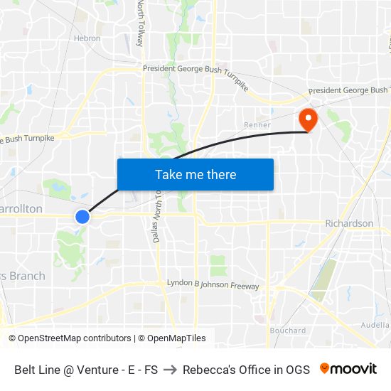 Belt Line @ Venture - E - FS to Rebecca's Office in OGS map