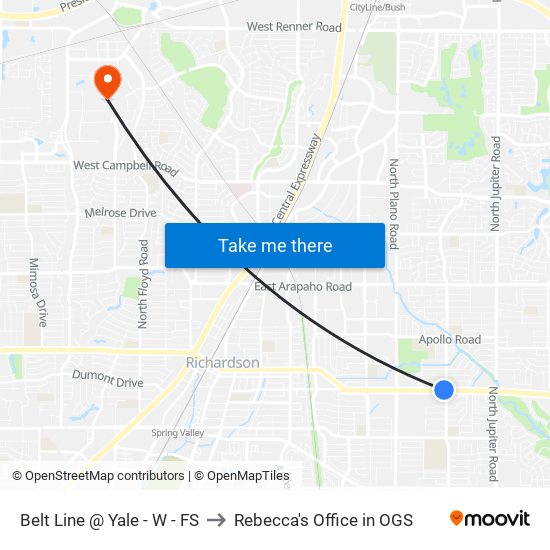 Belt Line @ Yale - W - FS to Rebecca's Office in OGS map