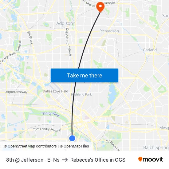 8th @ Jefferson - E- Ns to Rebecca's Office in OGS map