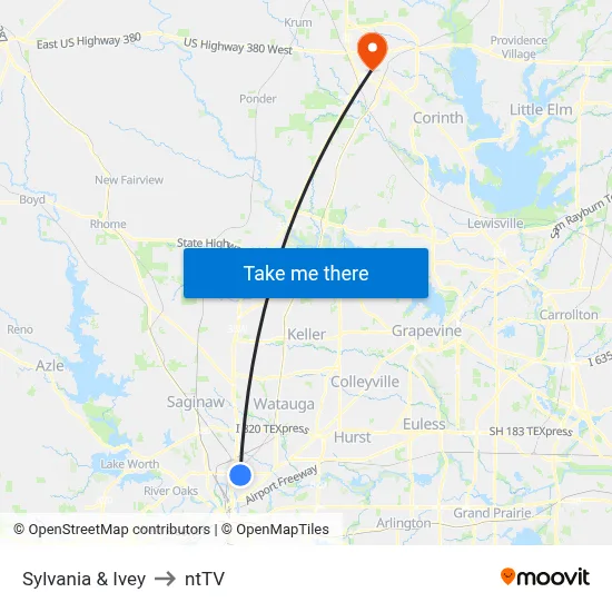 Sylvania & Ivey to ntTV map