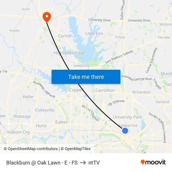 Blackburn @ Oak Lawn - E - FS to ntTV map