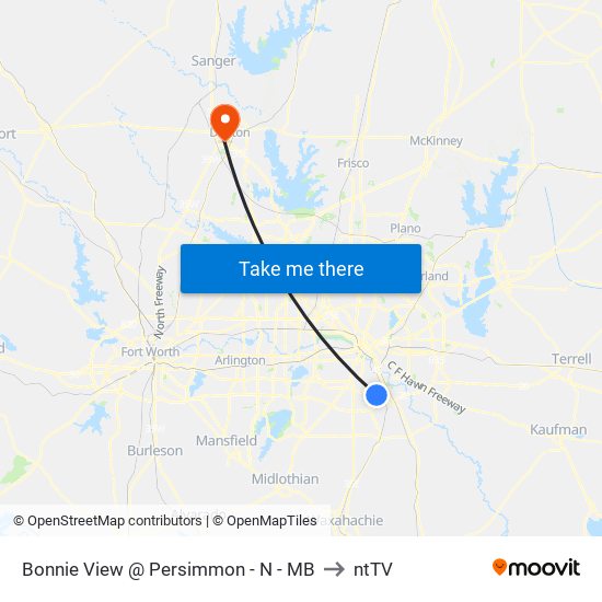 Bonnie View @ Persimmon - N - MB to ntTV map