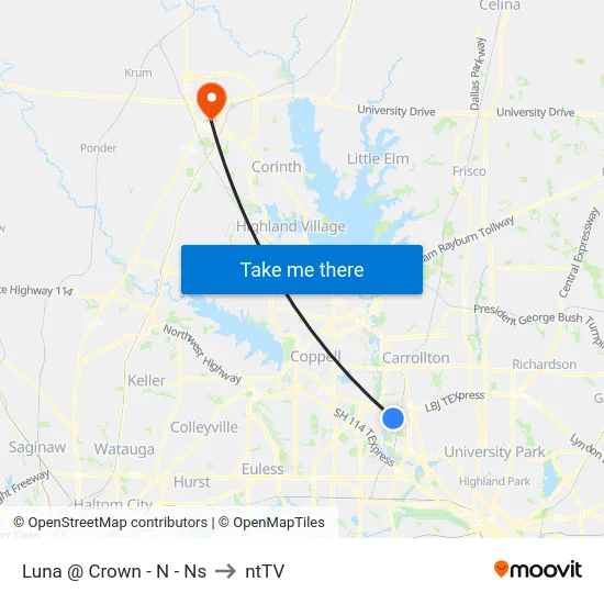 Luna @ Crown - N - Ns to ntTV map