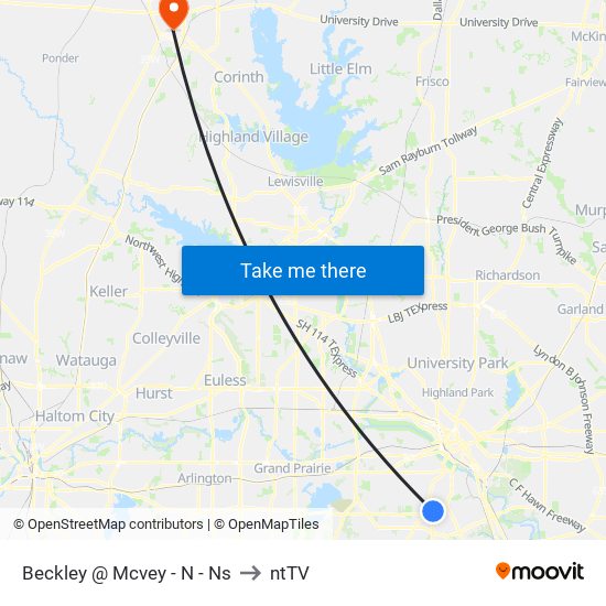 Beckley @ Mcvey - N - Ns to ntTV map