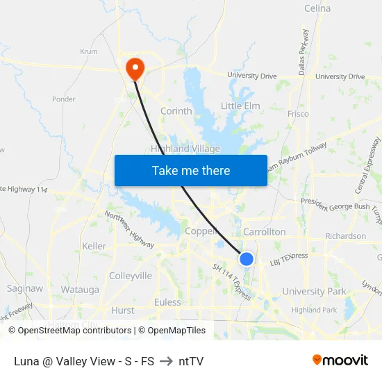 Luna @ Valley View - S - FS to ntTV map