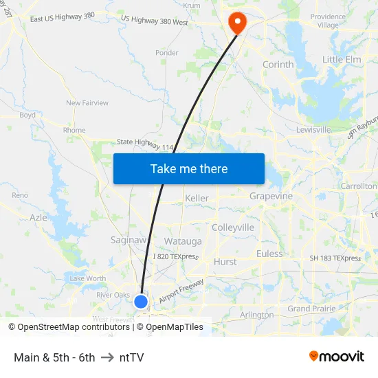 Main & 5th - 6th to ntTV map