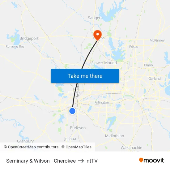 Seminary & Wilson - Cherokee to ntTV map