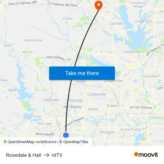Rosedale & Hall to ntTV map
