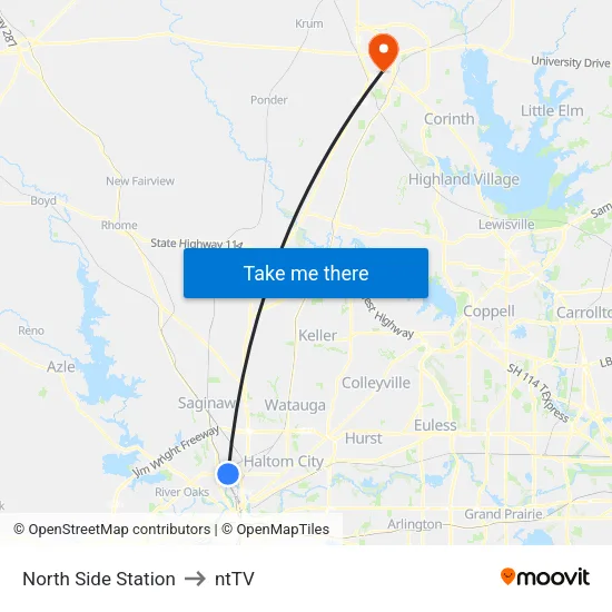 North Side Station to ntTV map