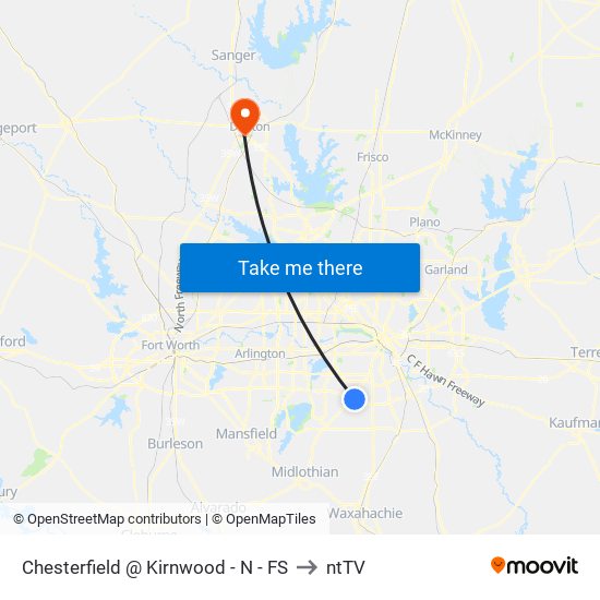 Chesterfield @ Kirnwood - N - FS to ntTV map