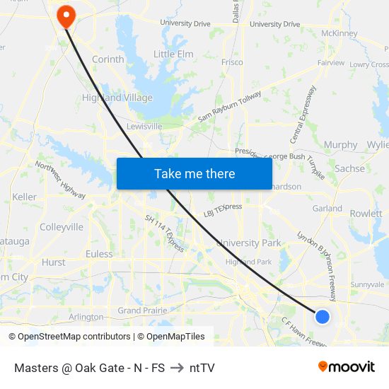 Masters @ Oak Gate - N - FS to ntTV map