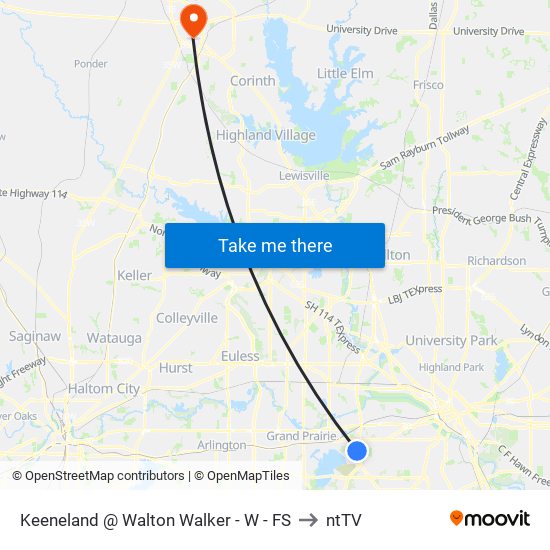 Keeneland @ Walton Walker - W - FS to ntTV map