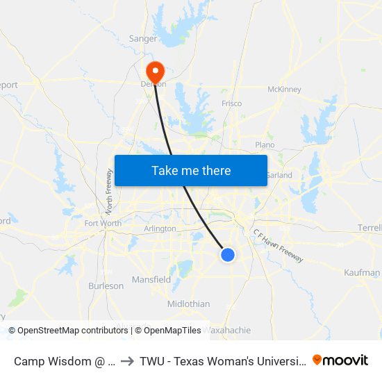 Camp Wisdom @ Polk - E - FS to TWU - Texas Woman's University Denton Campus map