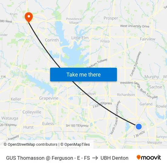 GUS Thomasson @ Ferguson - E - FS to UBH Denton map