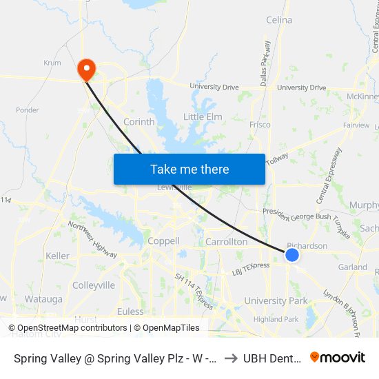 Spring Valley @ Spring Valley Plz - W - FS to UBH Denton map