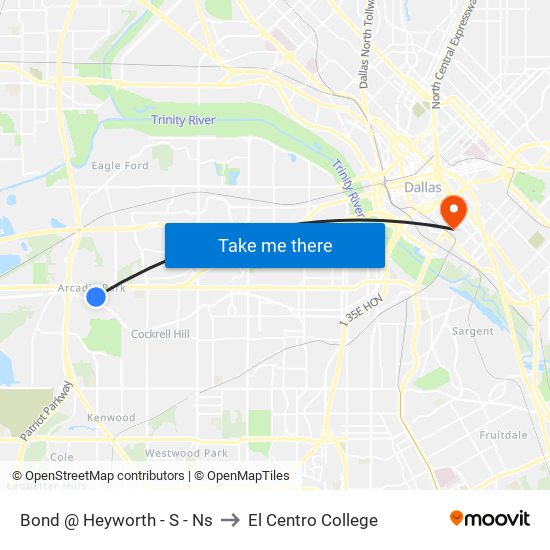 Bond @ Heyworth - S - Ns to El Centro College map