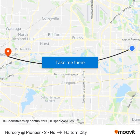 Nursery @ Pioneer - S - Ns to Haltom City map