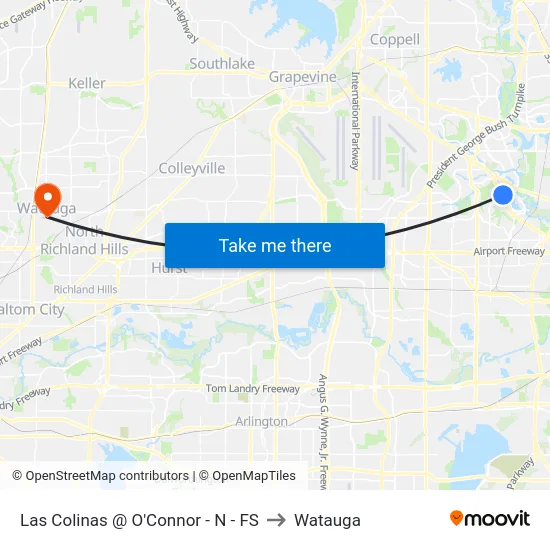 Las Colinas @ O'Connor - N - FS to Watauga map