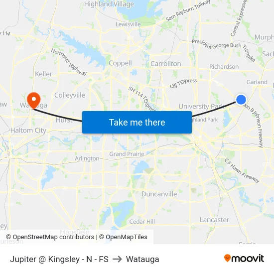 Jupiter @ Kingsley - N - FS to Watauga map