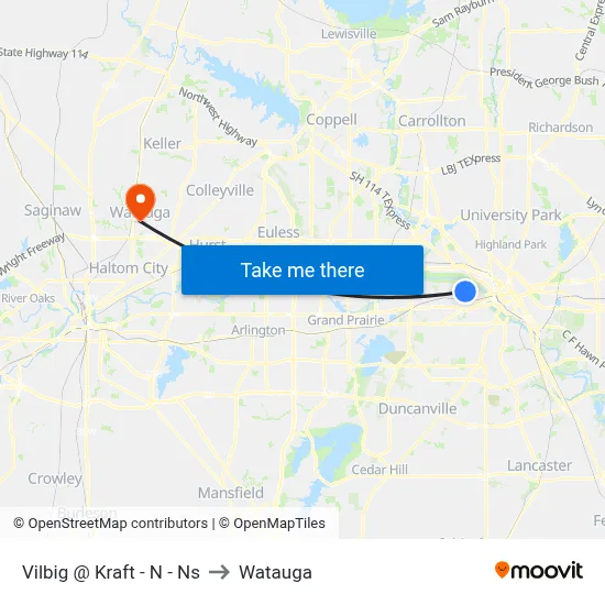 Vilbig @ Kraft - N - Ns to Watauga map