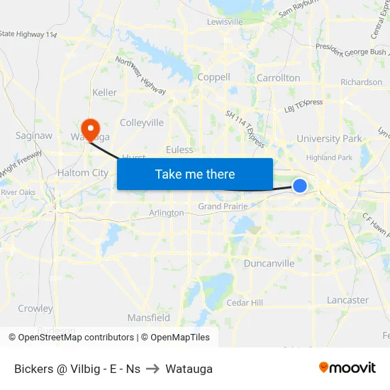 Bickers @ Vilbig - E - Ns to Watauga map