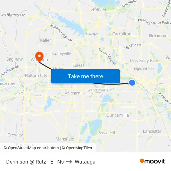 Dennison @ Rutz - E - Ns to Watauga map