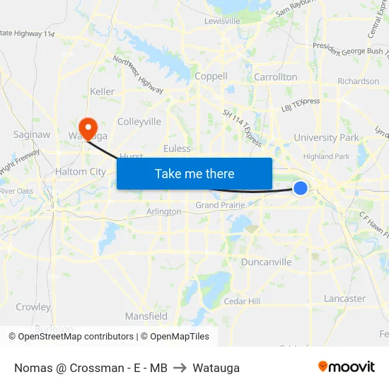 Nomas @ Crossman - E - MB to Watauga map