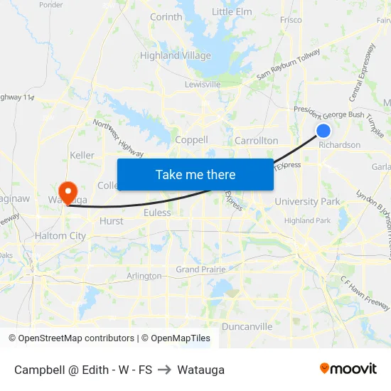 Campbell @ Edith - W - FS to Watauga map