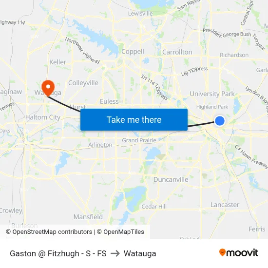 Gaston @ Fitzhugh - S - FS to Watauga map