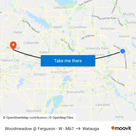 Woodmeadow @ Ferguson - W - Mb7 to Watauga map